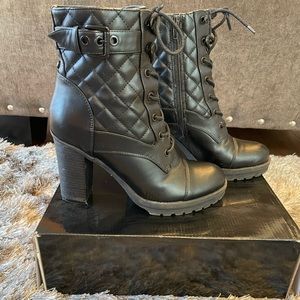 G by Guess combat boots